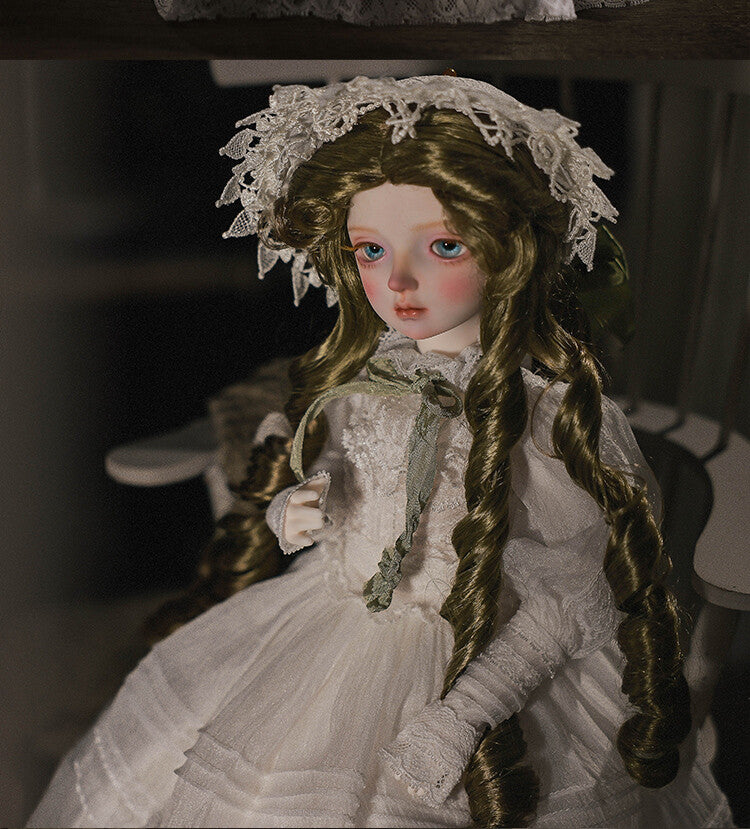 1/4 Full Set BJD Doll Bluesno Dress Hair Face Make Up Eyes Princess Girl Gifts