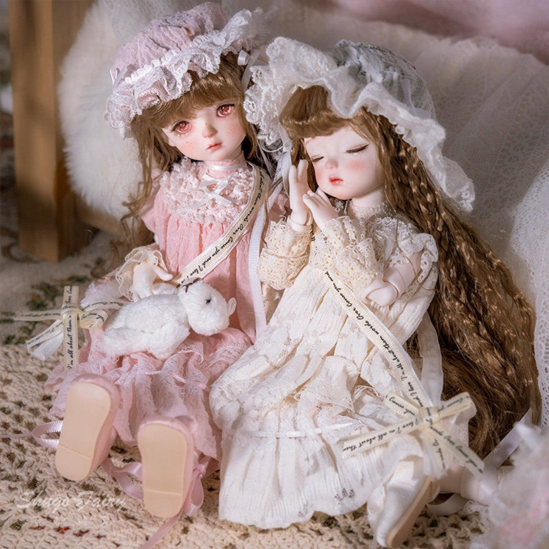 Full Set 1/6 BJD Doll Joint Resin Facial Makeup Bare Retro Cute Style Girl Gifts