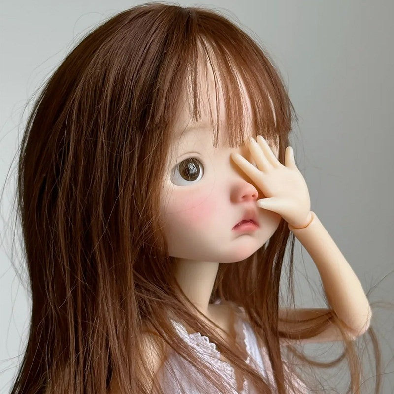 1/6 BJD Doll Resin Joint Handpainted Face Makeup Handmade Lucky Girl Bare Dolls