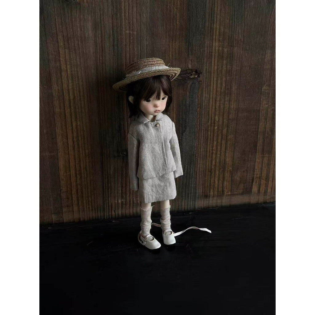 Landoudou Resin 1/6 BJD Doll Jointed Free Eyes Face Makeup Handmade Girl Gifts