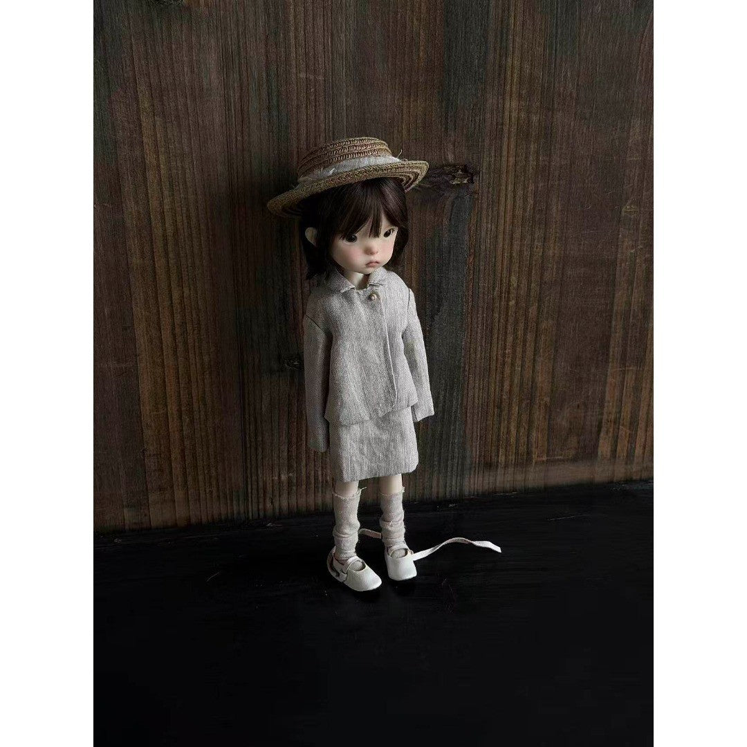Landoudou Resin 1/6 BJD Doll Jointed Free Eyes Face Makeup Handmade Girl Gifts