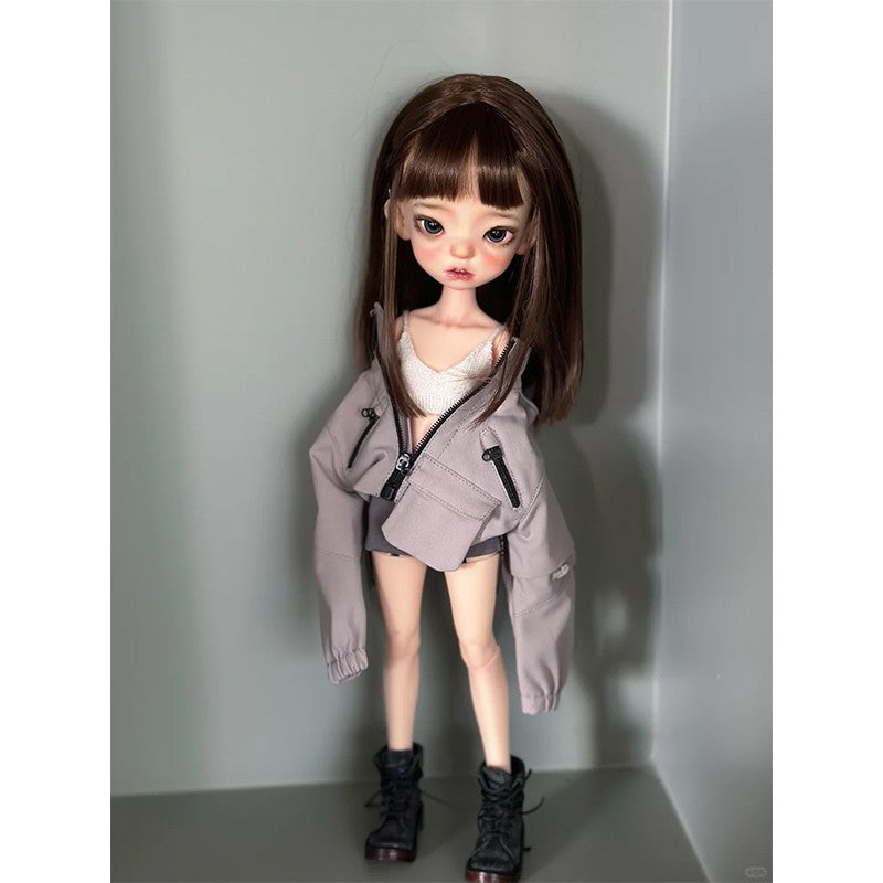 1/6 BJD Doll Resin SD Girl with Free Face Makeup Eyes Bare Body Birthday Gift-