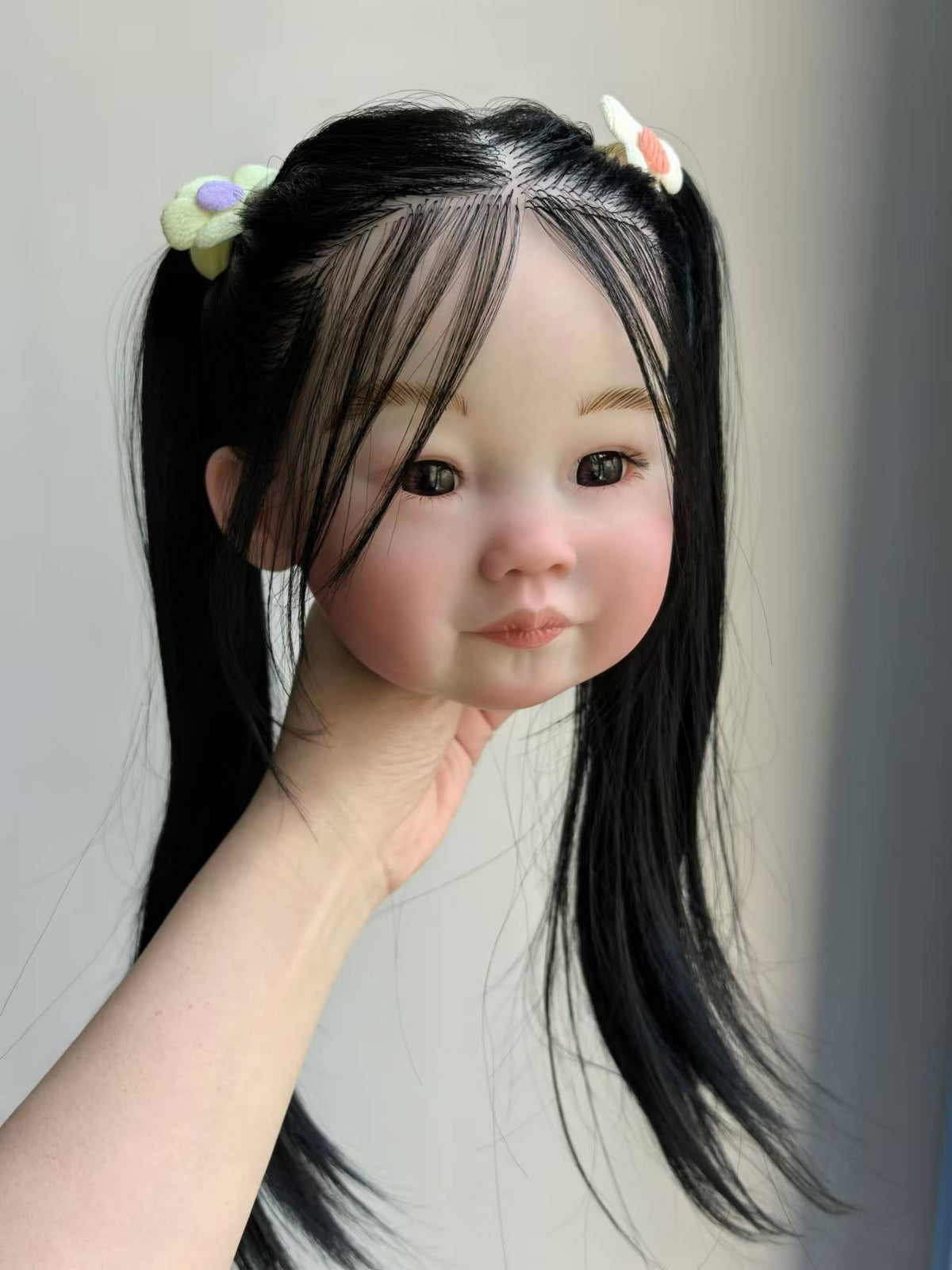 Cutsom Made Artist Genesis  Painted Reborn Baby Doll 30in Kit Rooted Hair Toddler Girl Vinyl Unassembled Toy