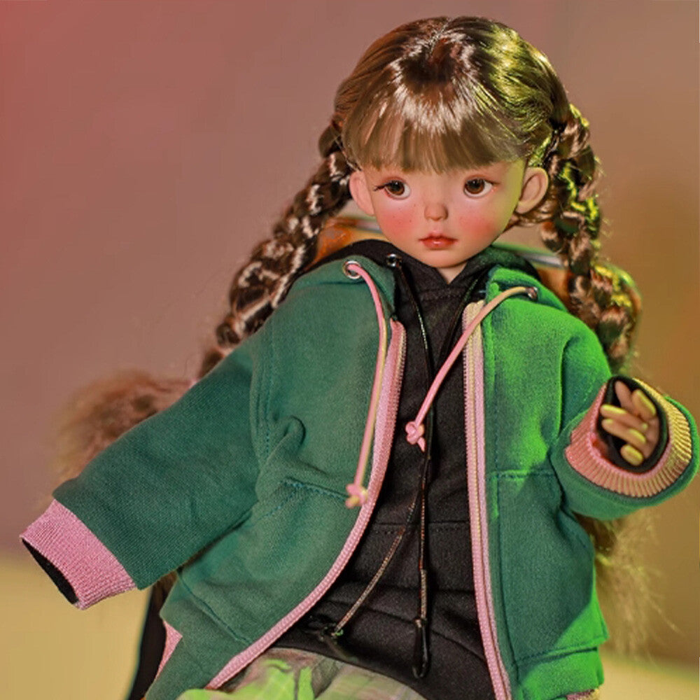 1/6 BJD Doll Ball Joint Doll Girl Bare Nude Doll with Face Makeup Handmade Gift