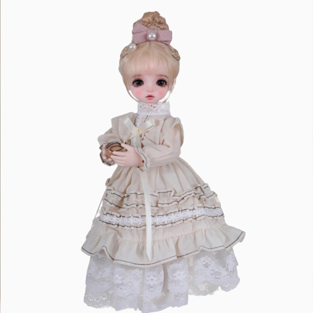 1/6 BJD Doll Ball Face Makeup Elvira Delicate Cute Girl Toy Joint Resin Gifts
