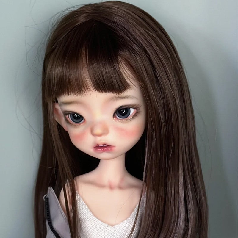 1/6 BJD Doll Resin SD Girl with Free Face Makeup Eyes Bare Body Birthday Gift-