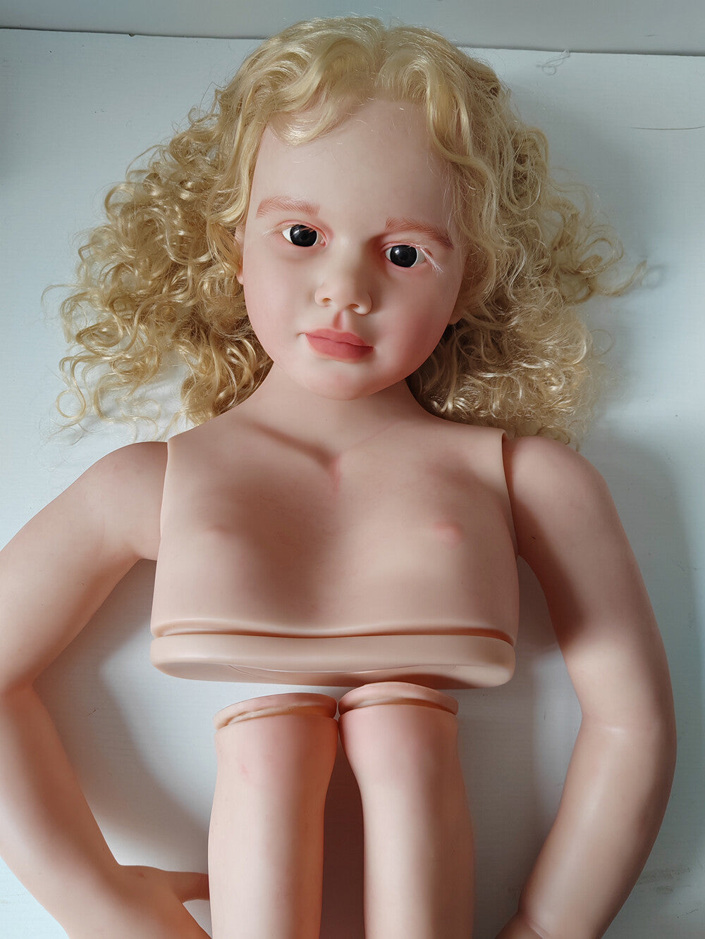 Custom Made Genesis Painted 40" Huge Painted Reborn Doll Kit Gabriella with Body Connectors Unassembled Gabriella Gift