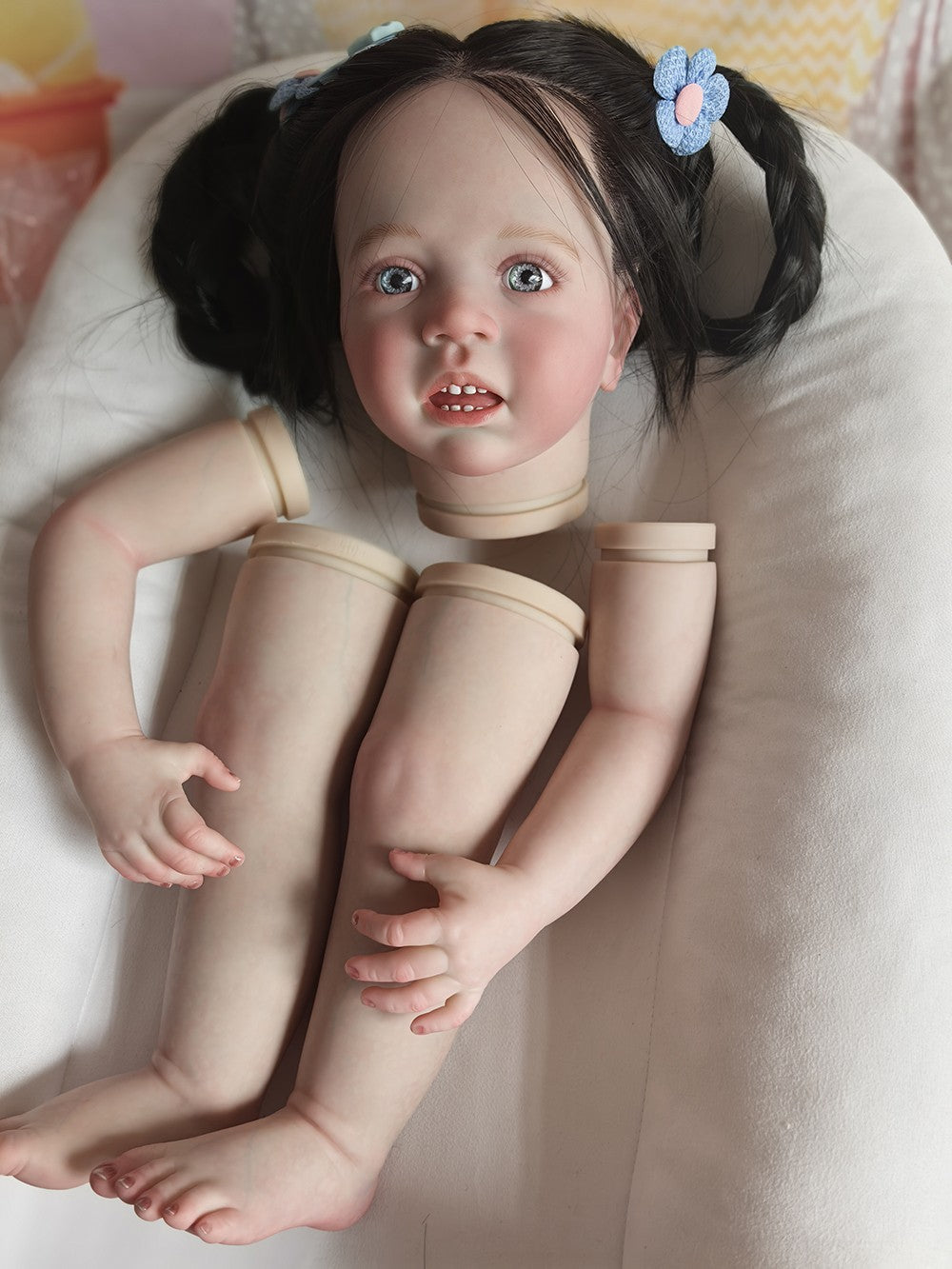 Custom Made Artist Genesis Painted 28“ Reborn Winnie Toddler Doll Kit Handmade Rooted Hair Girl Toy Gift-