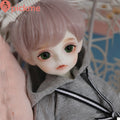 BJD 1/6 Mini SD Doll Resin Boy Free Face Make up + Eyes Wig Clothes TOY FULL SET-