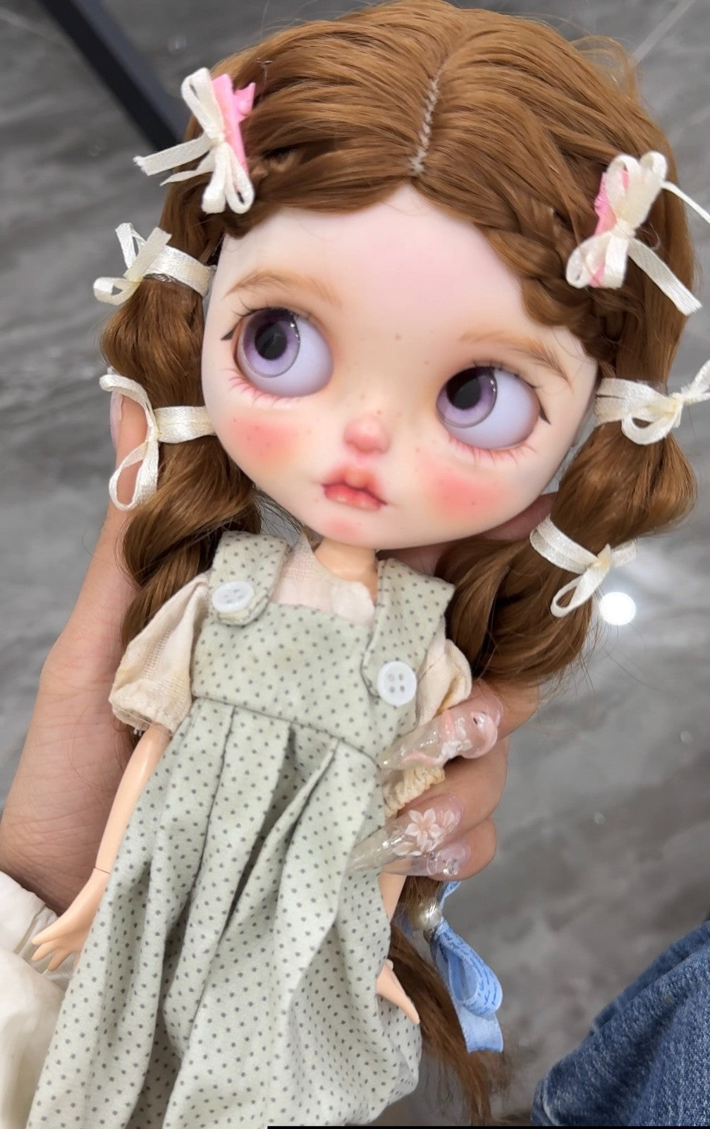 Handmade Blythe Doll RBL Custom With Outfits + Wig Set OB24/22 1/6 Doll BJD Doll