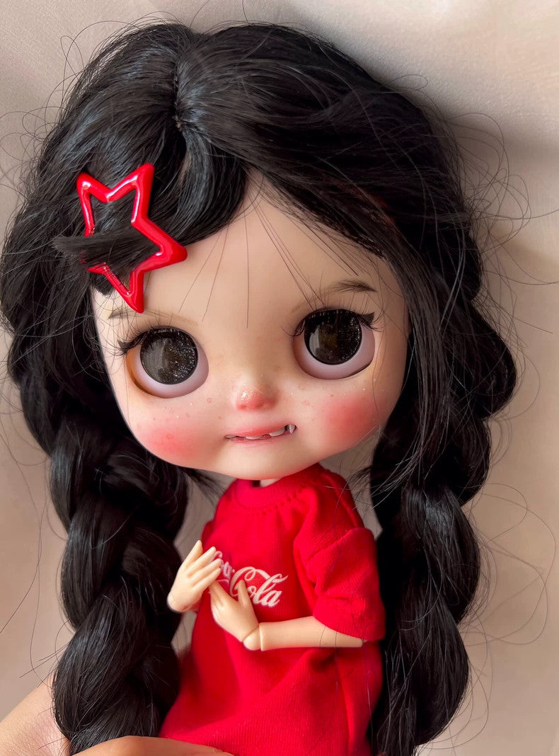 Handmade Custom Blythe Doll With Outfits + Wig Lovely Girl 1/6 Doll BJD Toy Gift
