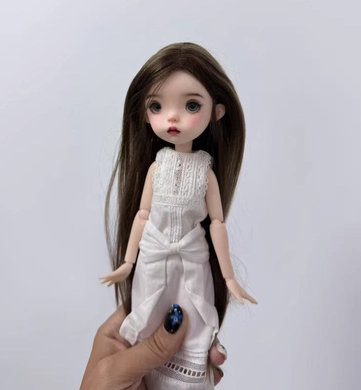 Full Set BJD Doll 1/6 Free Face Makeup Wig Hair Clothes Landoudou Girl Xmas Gift