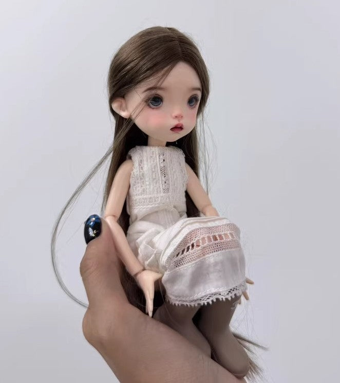 Full Set BJD Doll 1/6 Free Face Makeup Wig Hair Clothes Landoudou Girl Xmas Gift