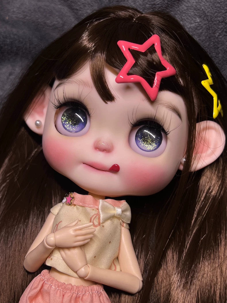 1/6 Doll BJD Blythe Doll Custom With Outfits + Hair Lovely Girl Handmade Gifts