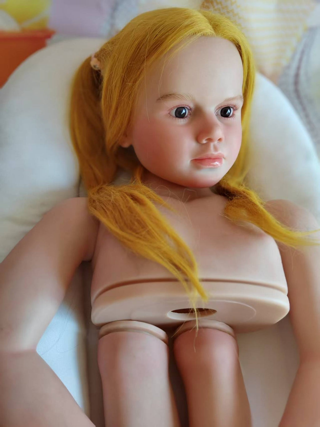 Custom Made Artist Painted 40" Huge Size Reborn Doll Kit Gabriella Painted Toddler Girl Hand-Rooted Hair DIY Toy Gift
