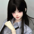1/3 BJD Doll Resin Ball Jointed Body Face Makeup Long Dress Wig Queen Girl -