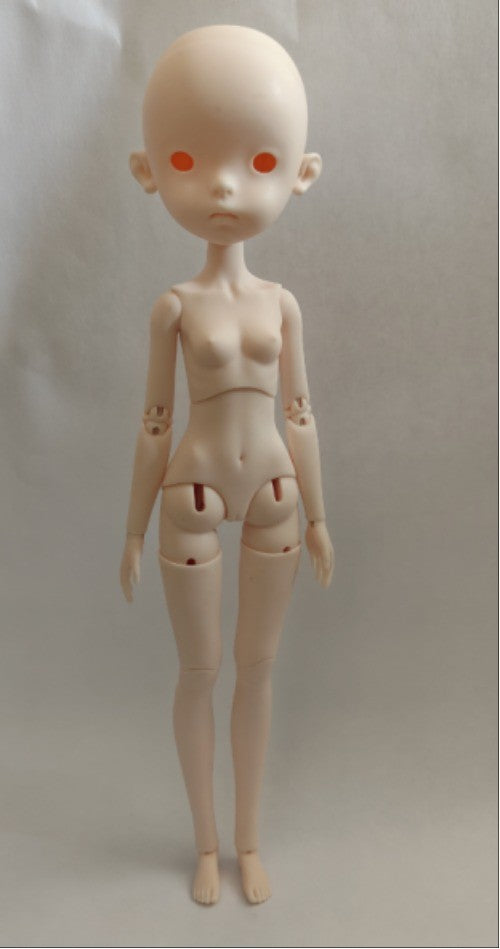 Landoudou 1/6 BJD Doll with Face Makeup Eyes Dark Tan Skin Girl Resin Jointed