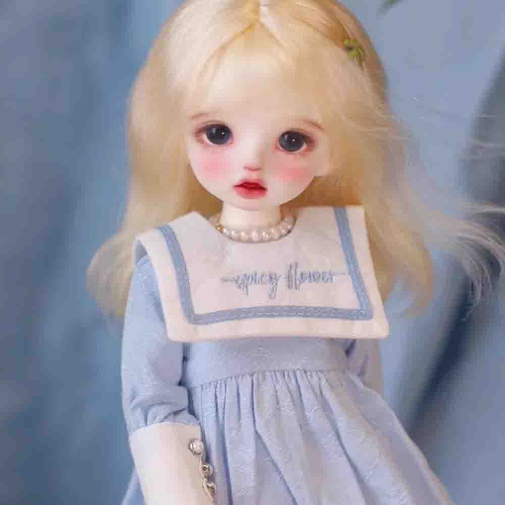 BJD 1/6 Doll SD Resin Joint Eyes Face Makeup Exquisite Baby Girl Doll Bare Doll