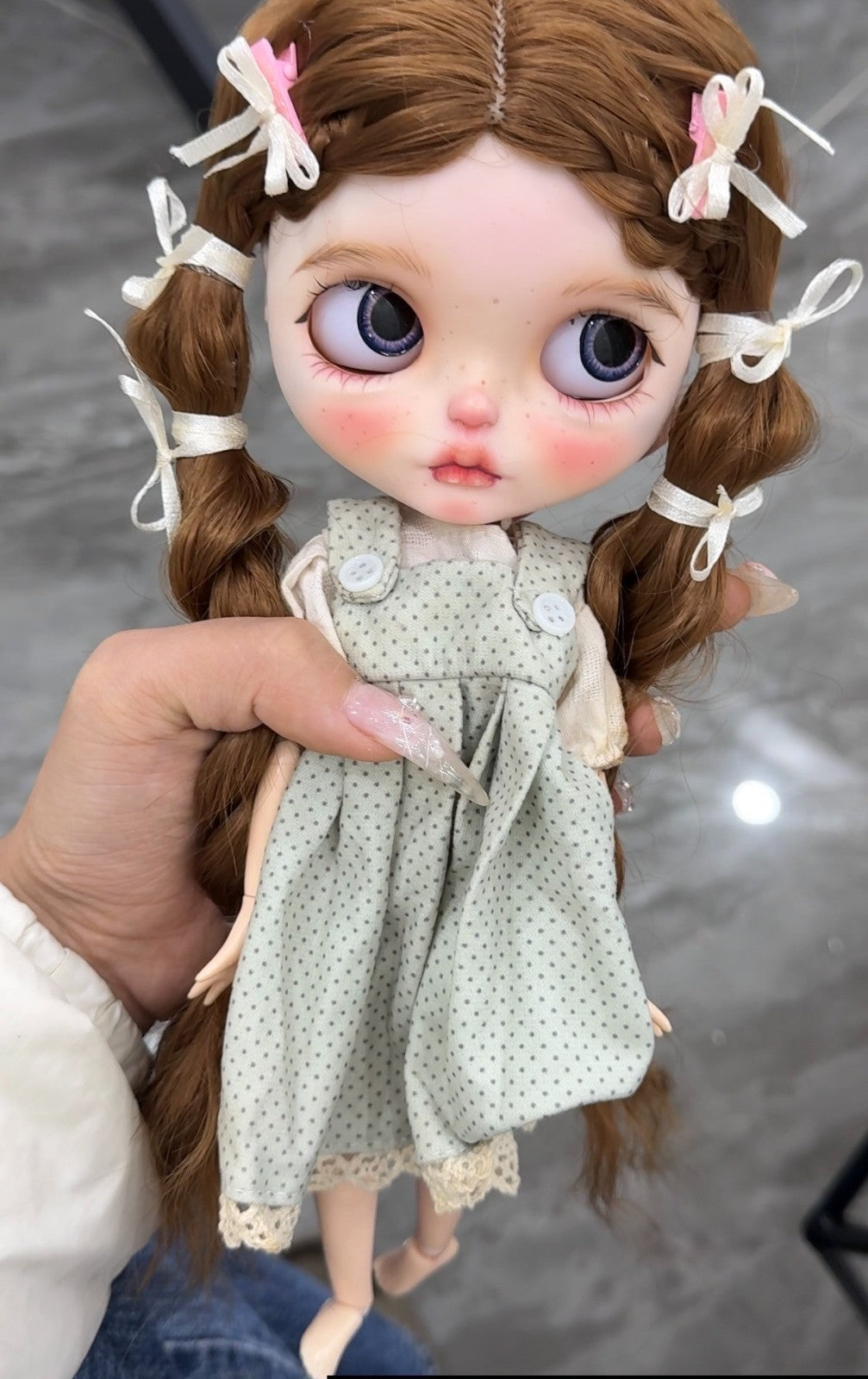 Handmade Blythe Doll RBL Custom With Outfits + Wig Set OB24/22 1/6 Doll BJD Doll