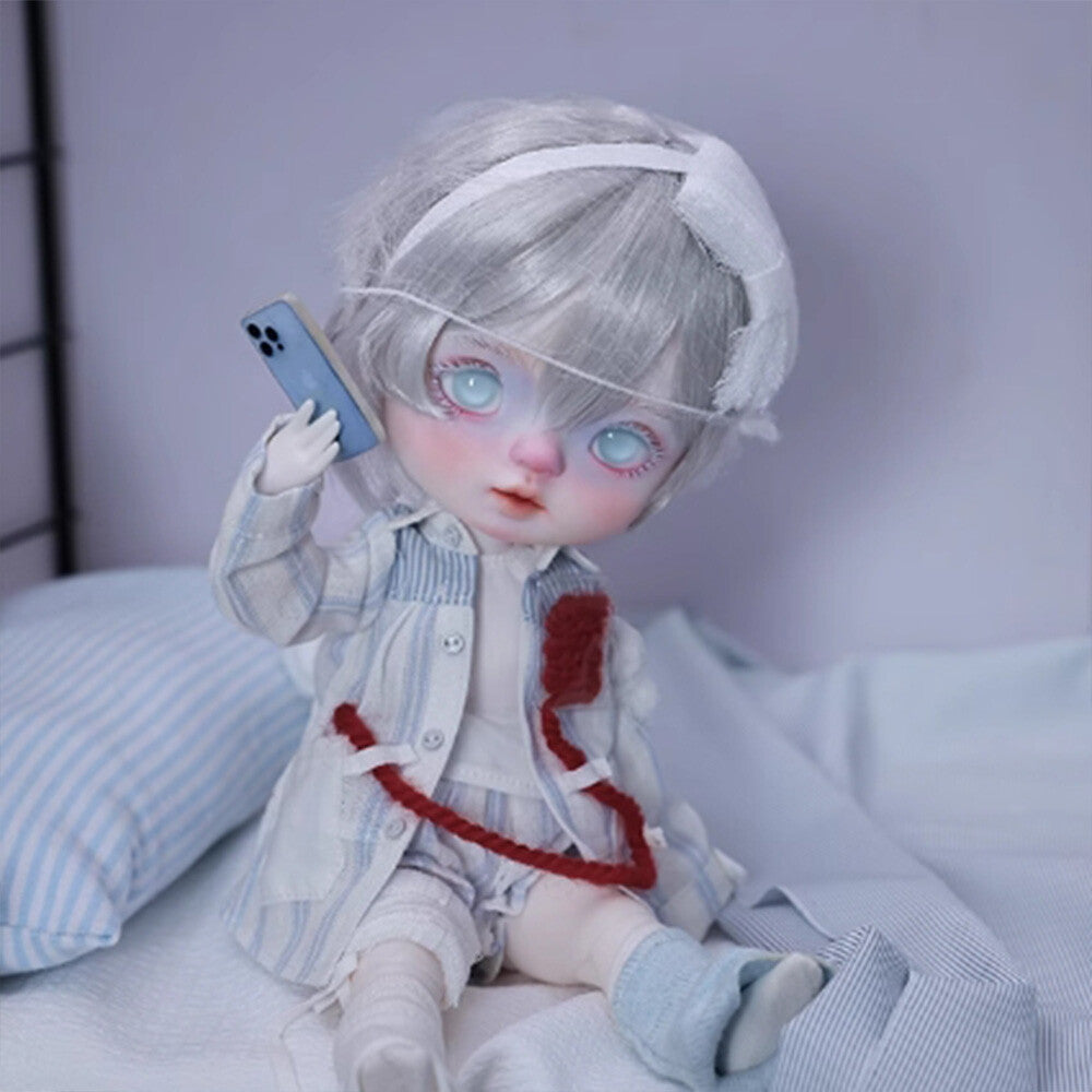 1/6 BJD Doll Ball Joint Resin Face Makeup Full Set Xiao'an Hospital Gown Girl