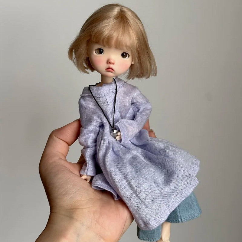 Custom Nude 1/6 BJD SD Doll Jointed Doll Face Makeup Eyes Resin Lovely Girl Gift