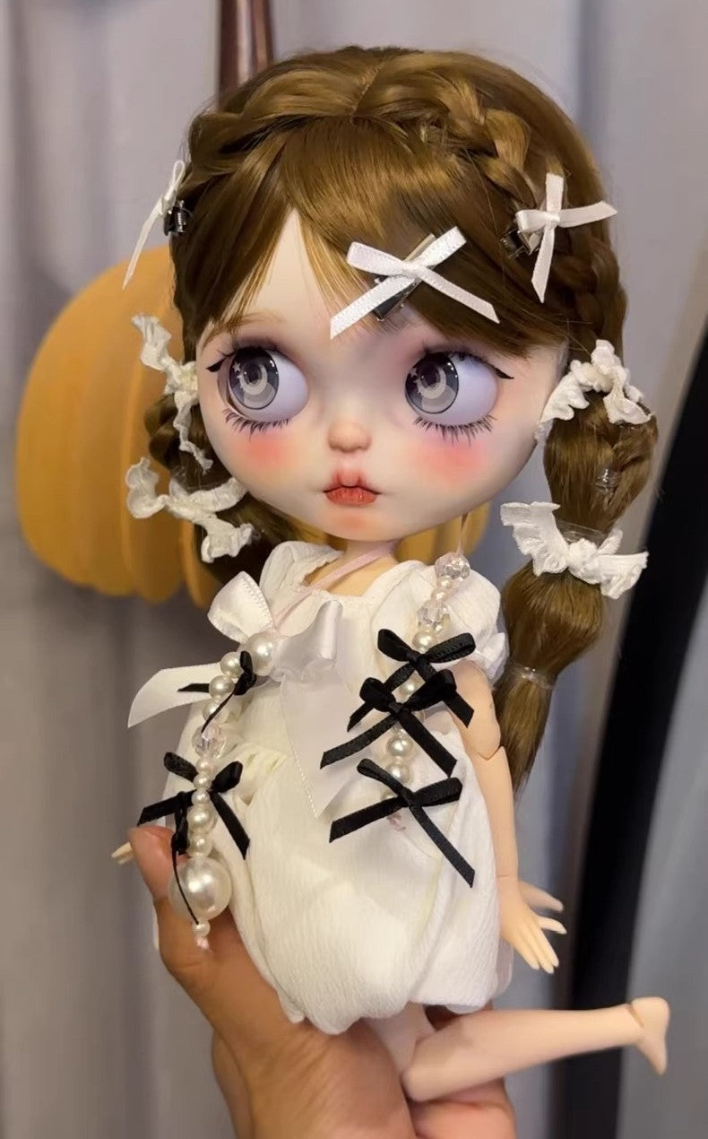 Blythe Doll Custom With Clothes Wig Sweet Girl Handmade 1/6 BJD Dolls Girl Gift