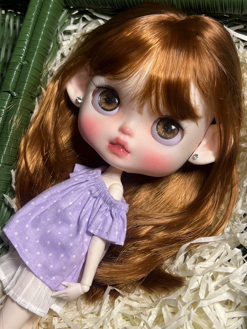 Handmade Blythe Doll Custom With Outfits Wig Hair 1/6 BJD Dolls Girls Toys Gift