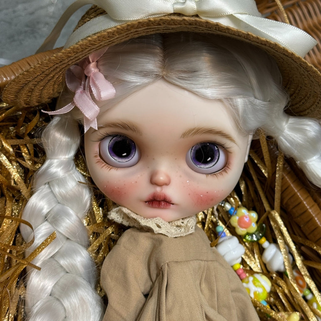 Full Set 1/6 Blythe Doll with Handmade Outfits + Wig OB24/OB22BJD Doll DIY Toys