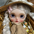 Full Set 1/6 Blythe Doll with Handmade Outfits + Wig OB24/OB22BJD Doll DIY Toys