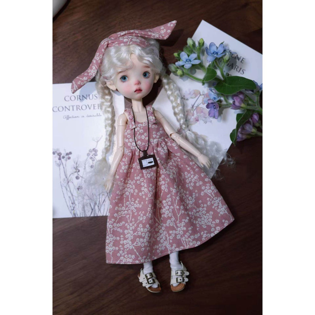 Landoudou BJD 1/6 Girl Doll Nude Resin Eyes+Face up Figure Toy White/Normal Skin