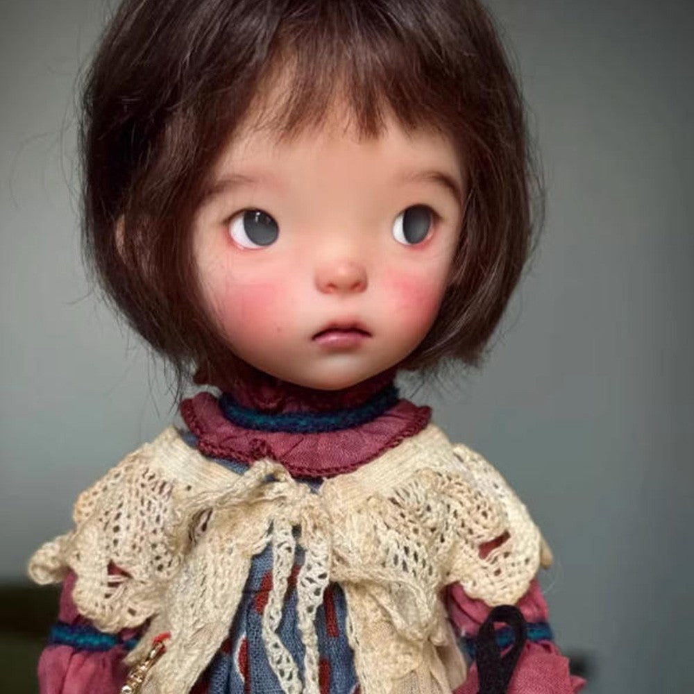 1/6 BJD Doll Resin Joint Bare Doll Landoudou Adorable Girl with Face Makeup Gift