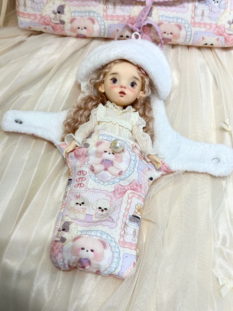 1/6 Blythe Dolls Bag Portable Carrier Bag Protective Covers Tote For BJD Doll