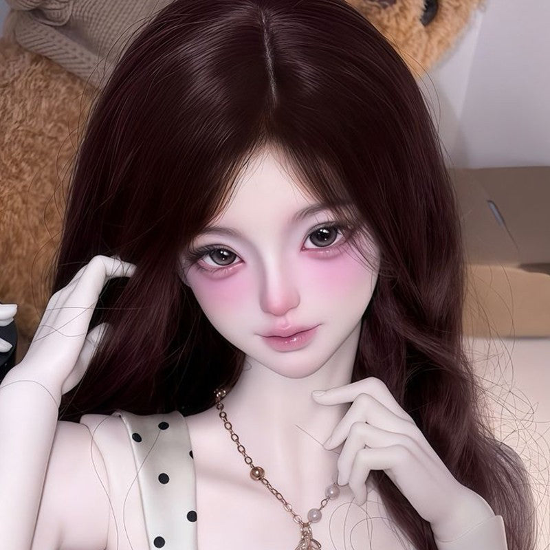 Hand-Drawn Face Makeup Eyes 1/3 Full set resin Bare Body BJD Doll Girl DIY Toy-