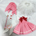1/4MSD BJD Doll Clothes Magic Girl Battle Dress 6 Pcs Full Set Cosplay Outfit #2-