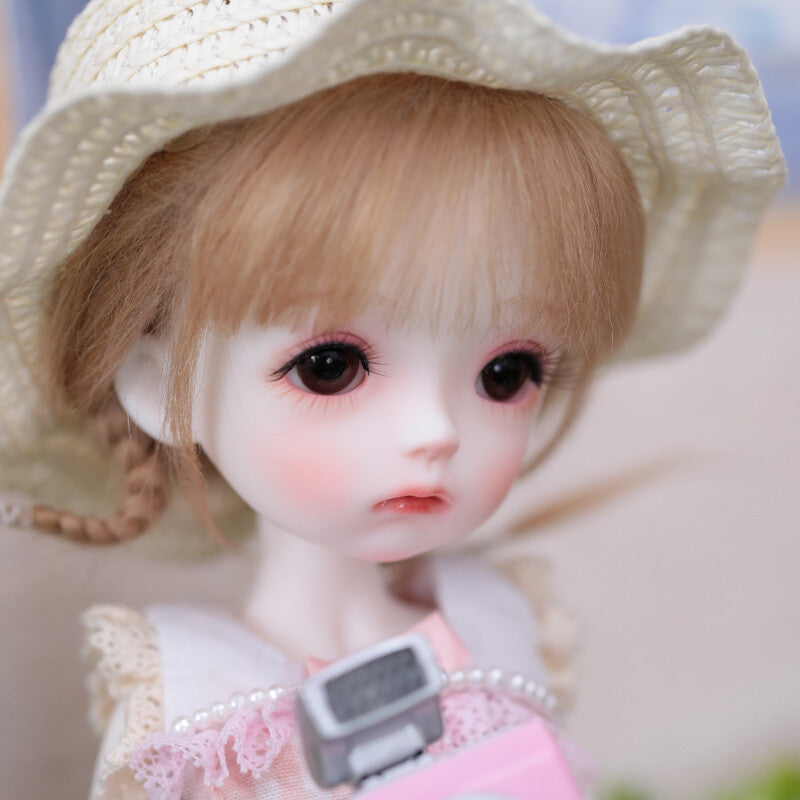 BJD 1/6 SD Dolls Lovely Girl Resin Ball Jointed Body + Eyes + Face Make up Wig