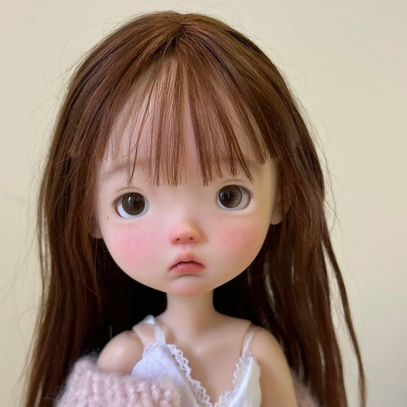 1/6 BJD Doll Resin Joint Handpainted Face Makeup Handmade Lucky Girl Bare Dolls