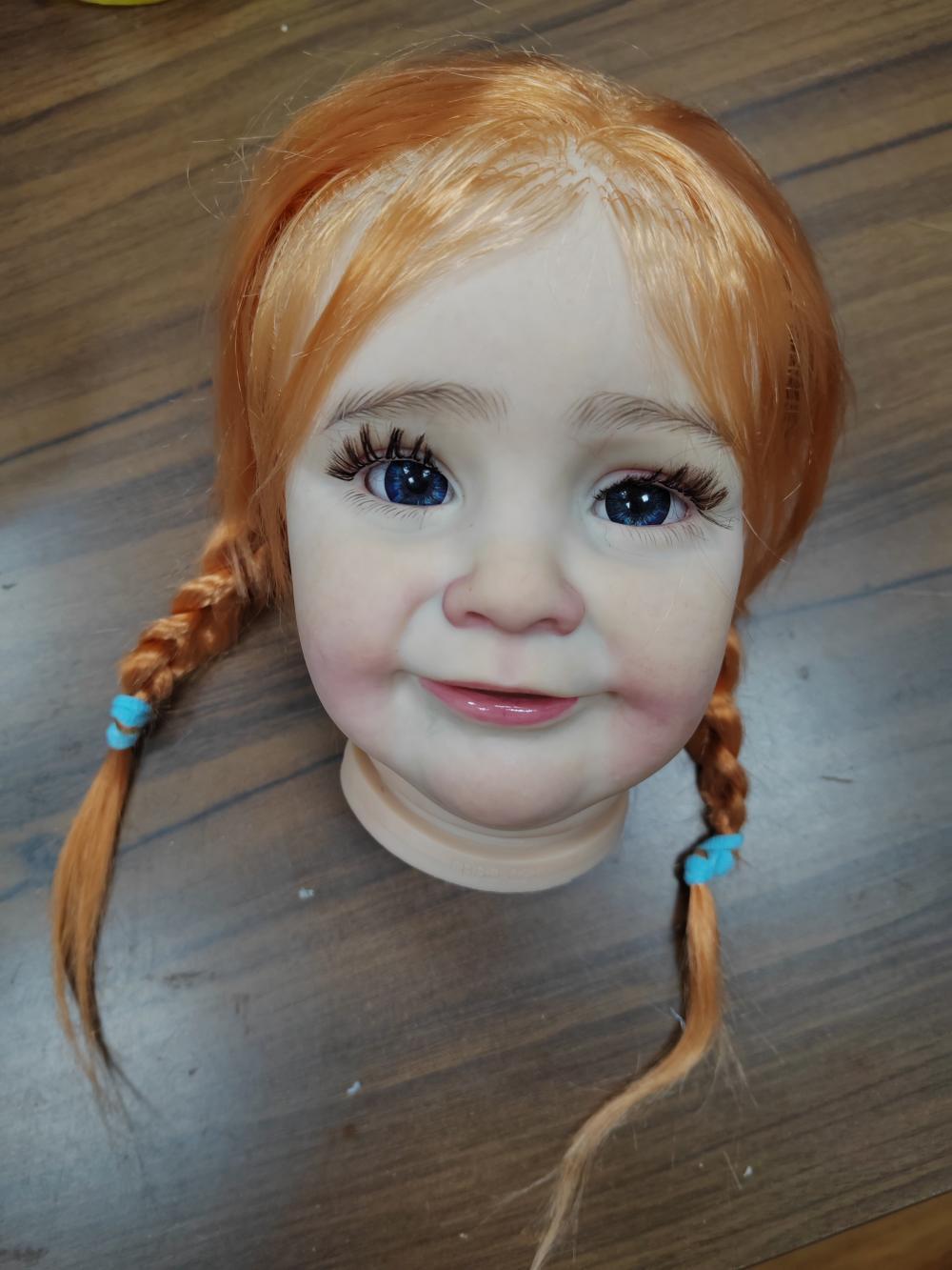 Custom Made Genesis Painted 26" Reborn Dolls Kit Zoe  Orange Hair Toddler Girl Artist Painted Unassembled DIY Toy-