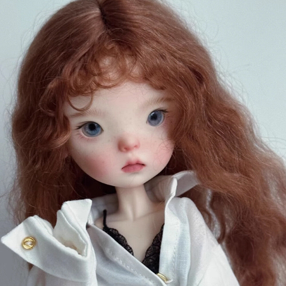 BJD 1/6 Silly Doll SD Resin Joint Face Makeup Eyes Sweet Girl Bare Doll Handmade