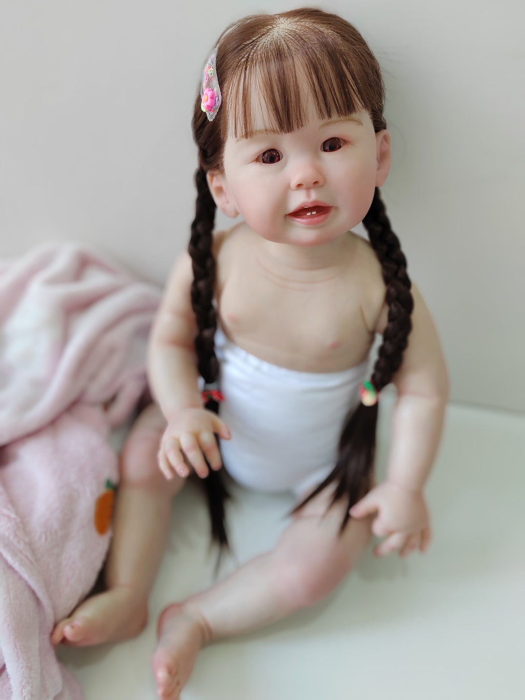Custom Made Artist Genesis Painted 28" Girl Already Painted Reborn Doll Teegan  Kit Unassembled Toddler Rooted Hair DIY Toy