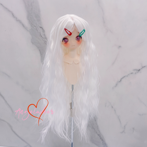 1/6 1/4 1/3&Uncle BJD Noodles Curly Long Wig Doll Hair Neat Bangs Soft Fiber AOD-
