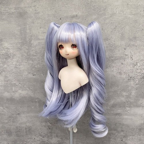 Yutotue Dolls Wigs with Bangs and Two Ponytail for 1/3 1/4 1/6 BJD Doll DIY Toy-