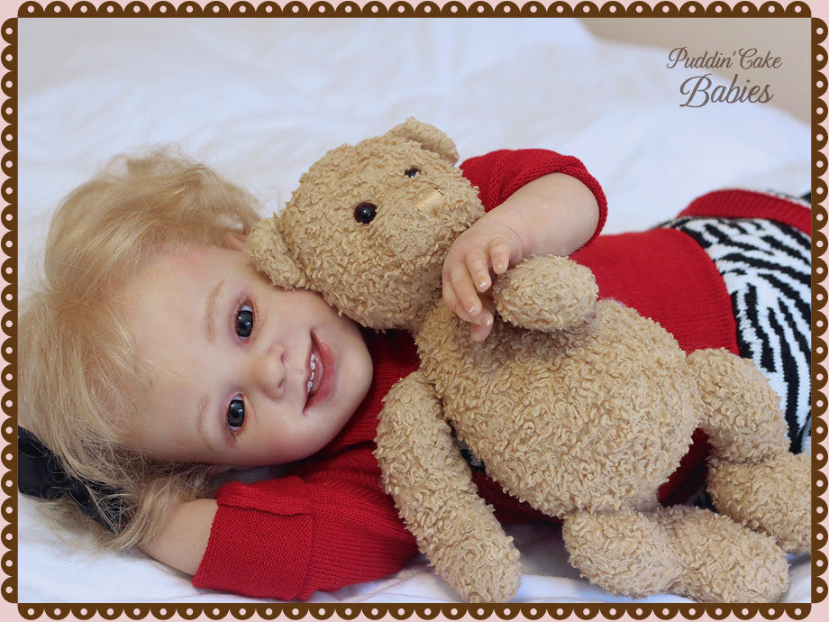 Custom Made Reborn Baby Sofia Toddler Reborn Vinyl Doll Kit by Reva Schick 25"