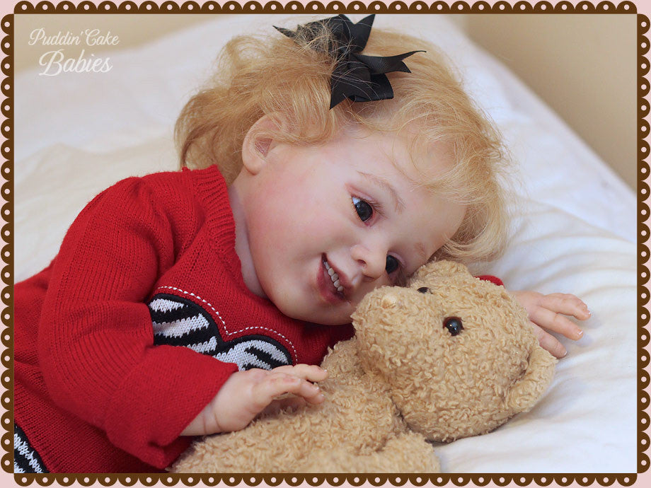 Custom Made Reborn Baby Sofia Toddler Reborn Vinyl Doll Kit by Reva Schick 25"