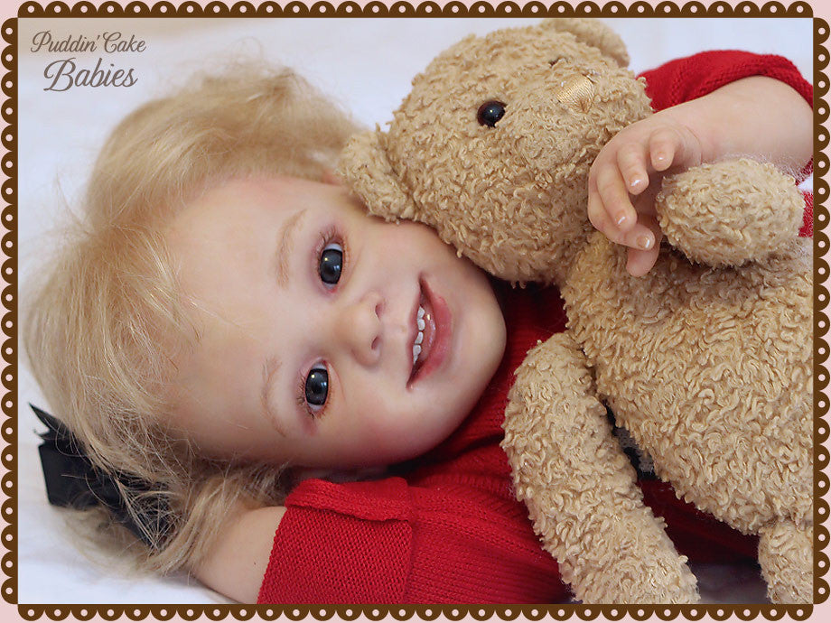 Custom Made Reborn Baby Sofia Toddler Reborn Vinyl Doll Kit by Reva Schick 25"