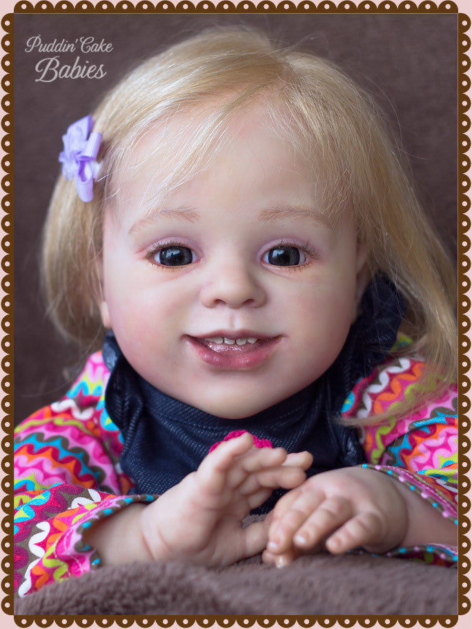 Custom Made Reborn Baby Sofia Toddler Reborn Vinyl Doll Kit by Reva Schick 25"
