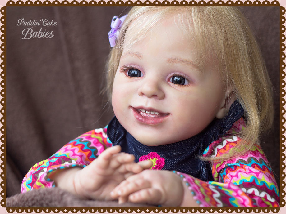 Custom Made Reborn Baby Sofia Toddler Reborn Vinyl Doll Kit by Reva Schick 25"