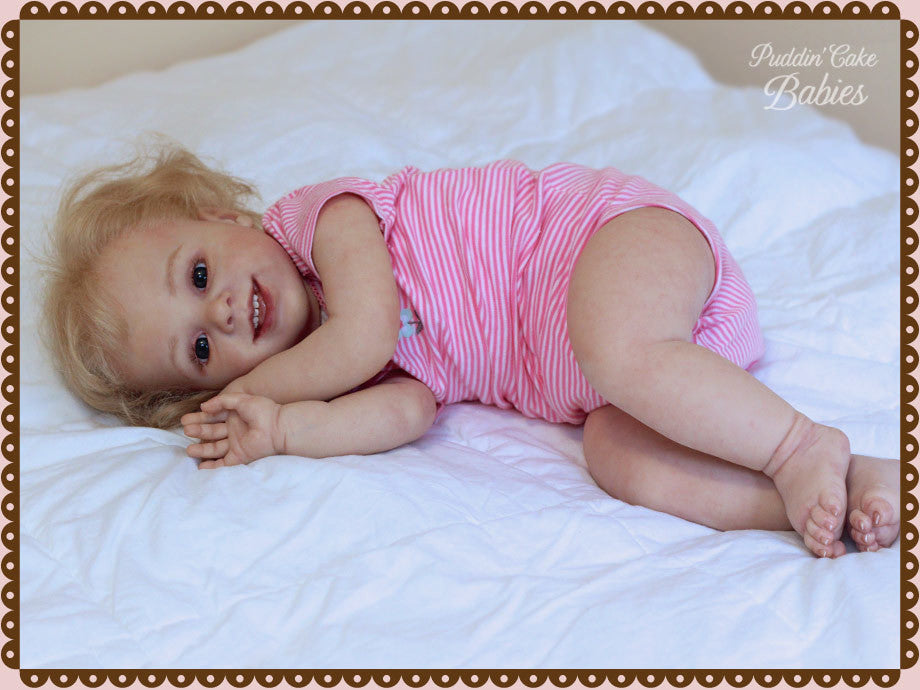 Custom Made Reborn Baby Sofia Toddler Reborn Vinyl Doll Kit by Reva Schick 25"